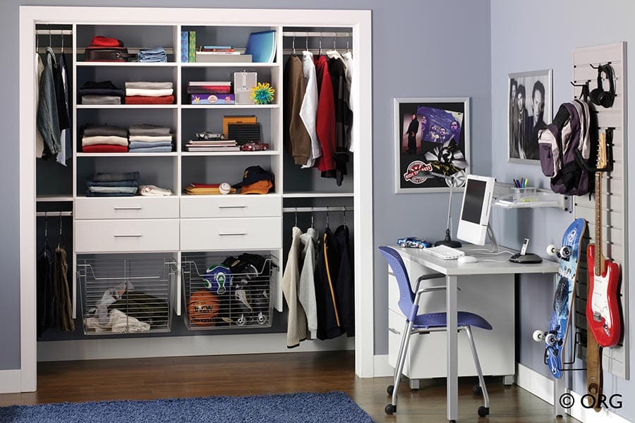 Kids Wardrobe with Shelves
