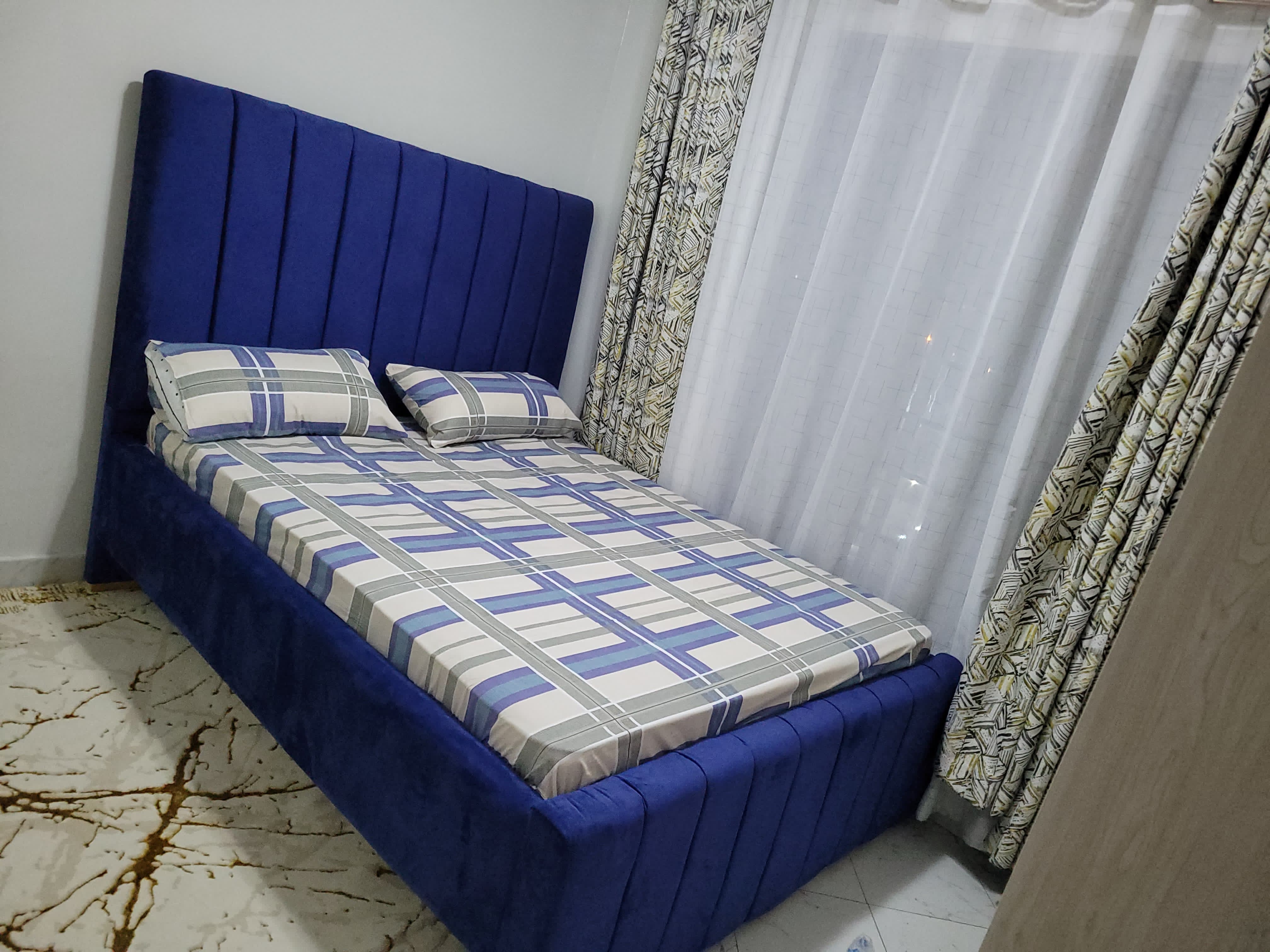 Upholstered Panel Bed