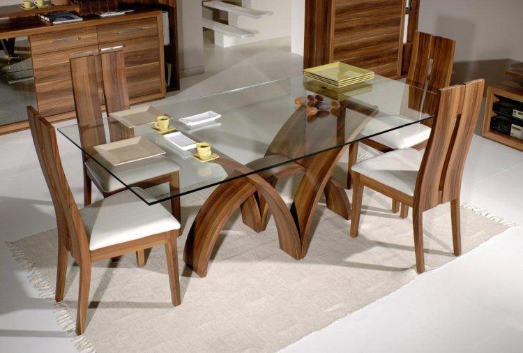 Glass Top Dining Table